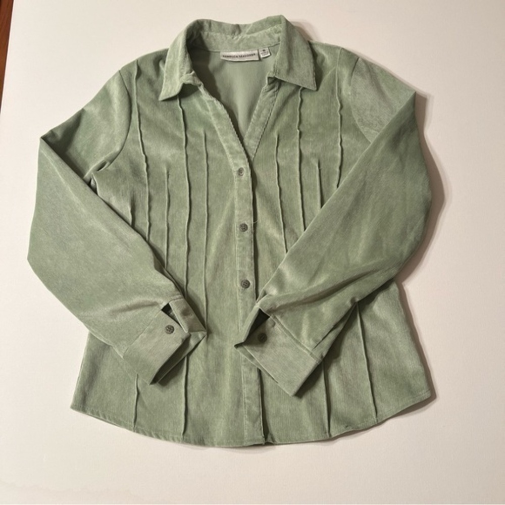 EUC Women's Rebecca Malone Button Up Size Small Corduroy (T)